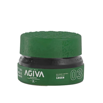 Agiva - Wax Matte Paste Green - 03 - 155ml