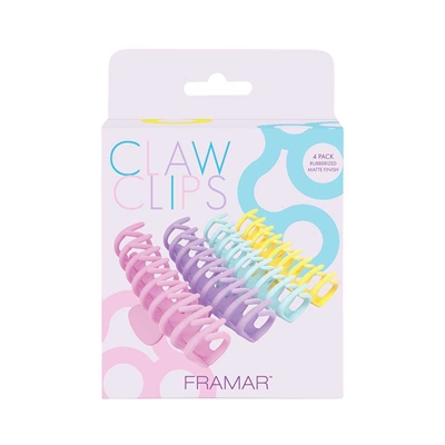 Framar - Claw Clips - Pastel - 4pk